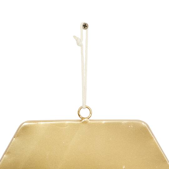 Gold Metal Contemporary Hanging Wall Mirrors Set